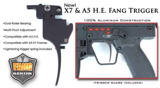 Dobbel avtrekker, H.E. Fang, for Tippmann X7 og A5