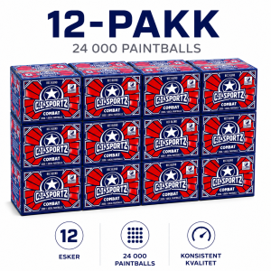 GI Sportz Combat, 12-pakk (inkl. frakt)