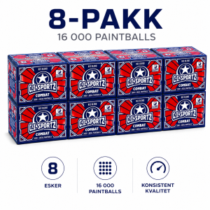 GI Sportz Combat, 8-pakk (inkl. frakt)