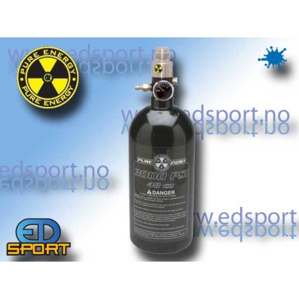 Luftsystem, 0,8 liter / 200 bar, med regulator