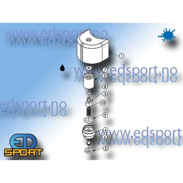 Tiberius, CO2 Valve Assy  (#45-3200) - Bilde 2