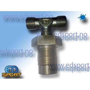 T-Stykke for DIN 5/8" kopling (male - female)