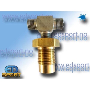 DIN Adapter 5/8 kopling + T-Stykke for DIN 5/8 kop