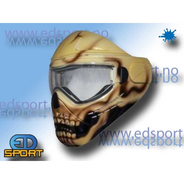 Bull Strike Maske, Skull - Pakke med 4 glass