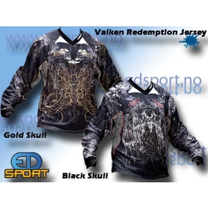 Valken Redemption Jersey, Gold Skulls